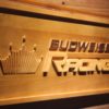 Budweiser Racing Wood Sign