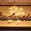 Budweiser Shamrock Outline Wood Sign