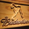 Budweiser Woman`s Silhouette Wood Sign