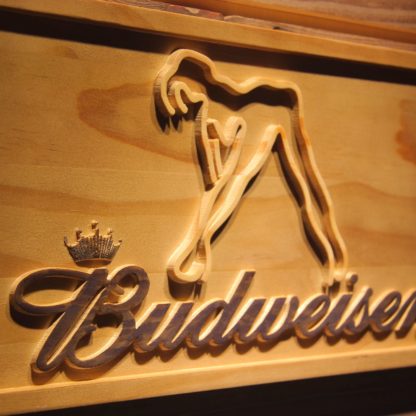 Budweiser Woman`s Silhouette Wood Sign neon sign LED