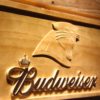 Carolina Panthers Budweiser Wood Sign