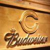 Chicago Bears Budweiser Wood Sign