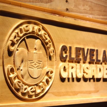 Cleveland Crusaders Wood Sign - Legacy Edition neon sign LED