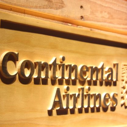 Continental Airlines Wood Sign neon sign LED