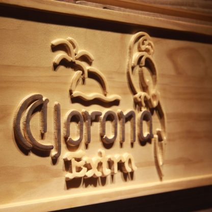 Corona Extra - Parrot Wood Sign neon sign LED