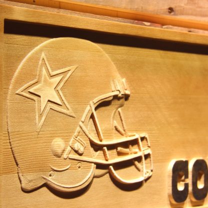 Dallas Cowboys Helmet Wood Sign neon sign LED
