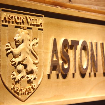 Aston Villa FC Wood Sign - Legacy Edition neon sign LED
