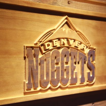 Denver Nuggets Wood Sign neon sign LED