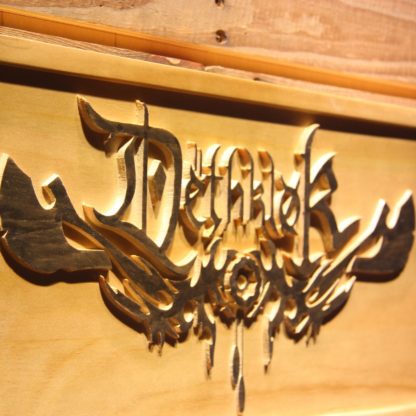 Dethklok Wood Sign neon sign LED