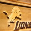 Detroit Lions 2 Wood Sign