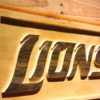 Detroit Lions Text Wood Sign