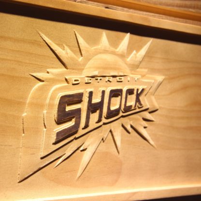 Detroit Shock Wood Sign neon sign LED