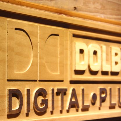 Dolby Digital Plus Wood Sign neon sign LED