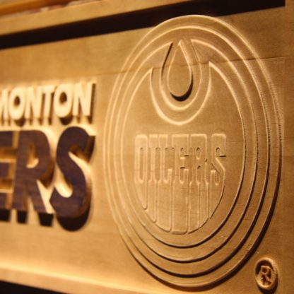 Edmonton Oilers Wood Sign neon sign LED