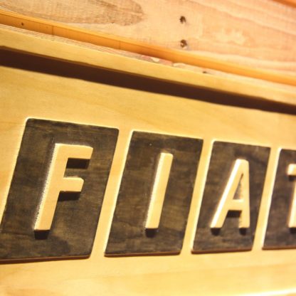 Fiat Wood Sign neon sign LED