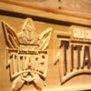 Gold Coast Titans Wood Sign