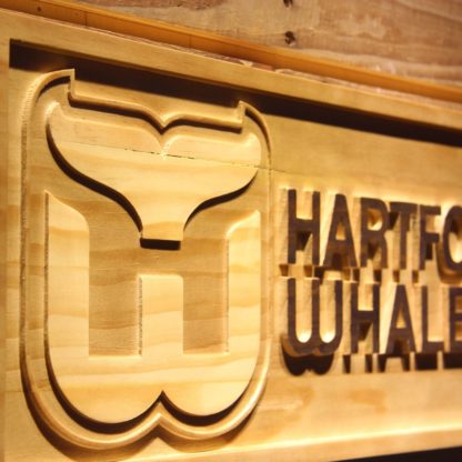 Hartford Whalers Wood Sign neon sign LED