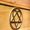 HIM Heartagram Wood Sign