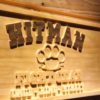 Hitman Fight Gear Wood Sign