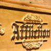 Affliction Wood Sign
