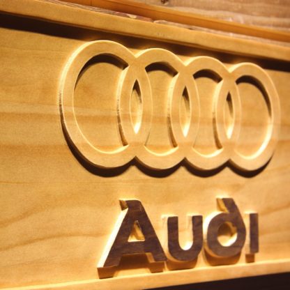 Audi Wood Sign neon sign LED