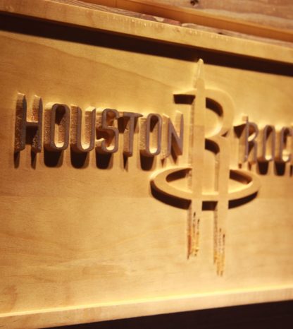 Houston Rockets Wood Sign neon sign LED