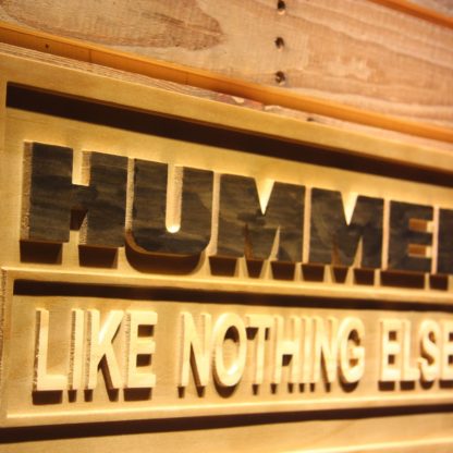 Hummer Like Nothing Else Wood Sign neon sign LED