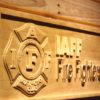 IAFF International Association of Fire Fighters Wood Sign