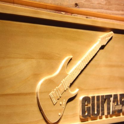 Ibanez Guitar Wood Sign neon sign LED