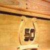 Indianapolis Colts 50th Anniversary Logo Wood Sign - Legacy Edition