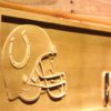 Indianapolis Colts Helmet Wood Sign
