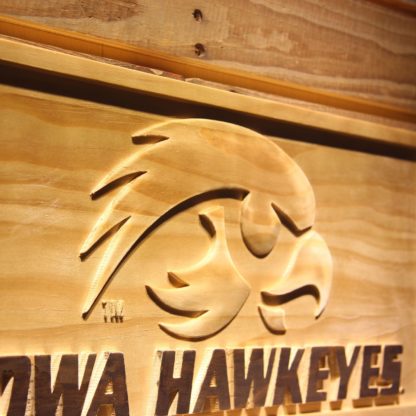 Iowa Hawkeyes Wood Sign neon sign LED