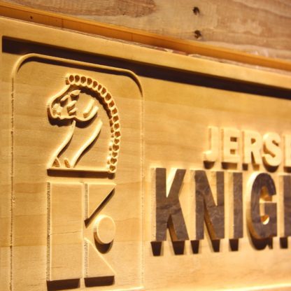 Jersey Knights Wood Sign - Legacy Edition neon sign LED