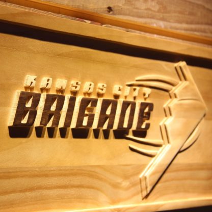 Kansas City Brigade Wood Sign - Legacy Edition neon sign LED