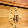 Kansas City Chiefs Franchise 40th Anniversary Logo Wood Sign - Legacy Edition
