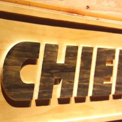 Kansas City Chiefs Text Wood Sign neon sign LED