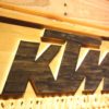 KTM Wood Sign
