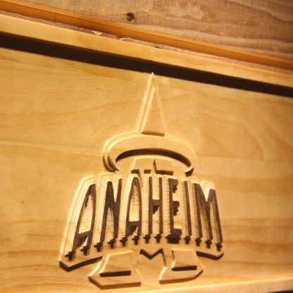 Los Angeles Angels of Anaheim 1997-2001 Anaheim Halo Logo Wood Sign - Legacy Edition neon sign LED