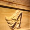 Los Angeles Angels of Anaheim 1997-2001 Winged A Logo Wood Sign - Legacy Edition