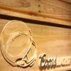 Los Angeles Chargers Coors Light Helmet Wood Sign
