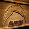 Los Angeles Chargers Wood Sign