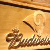 Los Angeles Rams Budweiser Wood Sign