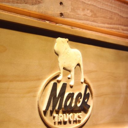 Mack Old Logo Wood Sign neon sign LED