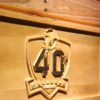 Miami Dolphins 40th Anniversary Logo Wood Sign - Legacy Edition