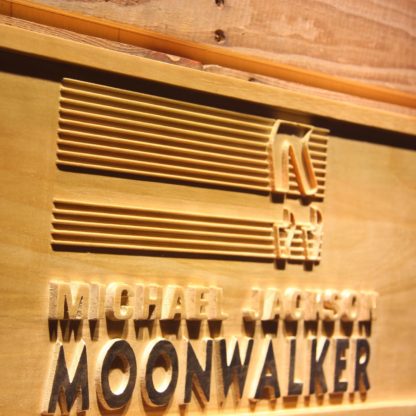 Michael Jackson Moonwalker Bars Wood Sign neon sign LED