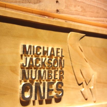 Michael Jackson Number Ones Wood Sign neon sign LED