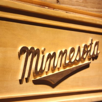 Minnesota Twins 3 Wood Sign neon sign LED