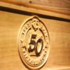 Minnesota Twins 50th Season Logo Wood Sign - Legacy Edition