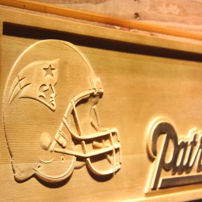 New England Patriots Helmet Wood Sign neon sign LED