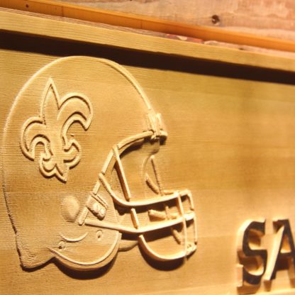 New Orleans Saints Helmet Wood Sign neon sign LED
